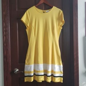Yellow tshirt dress